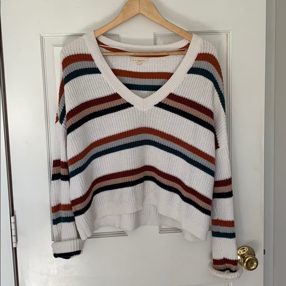 CROPPED STRIPED SWEATER FROM PACSUN